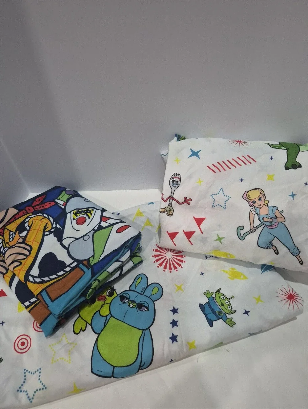 Children's Full Sheet Set Toy Story Buzz & Woody With Two Reversible Pillowcase